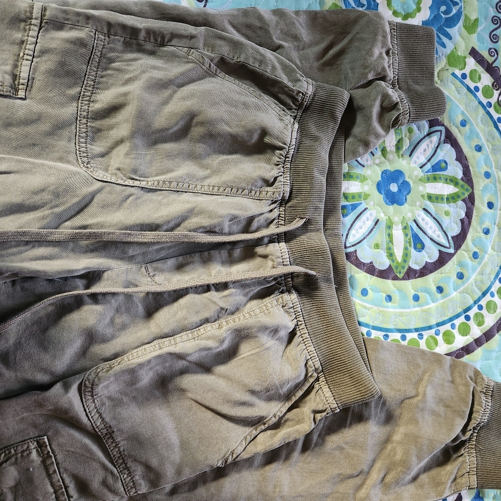 American Eagle Casual Olive Cargo Pants - Picture 4 of 8